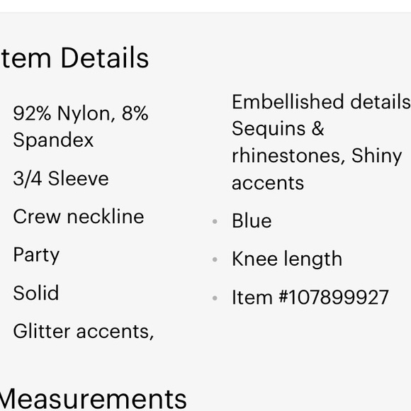 Nwt Eliza J Navy Sequin cocktail lace sequin Navy dress - Picture 11 of 11